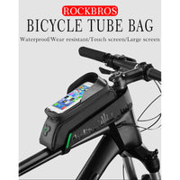 ROCKBROS Touch Screen Bicycle Front Tube Waterproof Bag