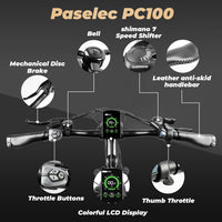 PASELEC PC100 Electric Mountain Bike 26inch 350W