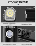 ROCKBROS Lightweight Rechargeable LED Front Light 800Lm